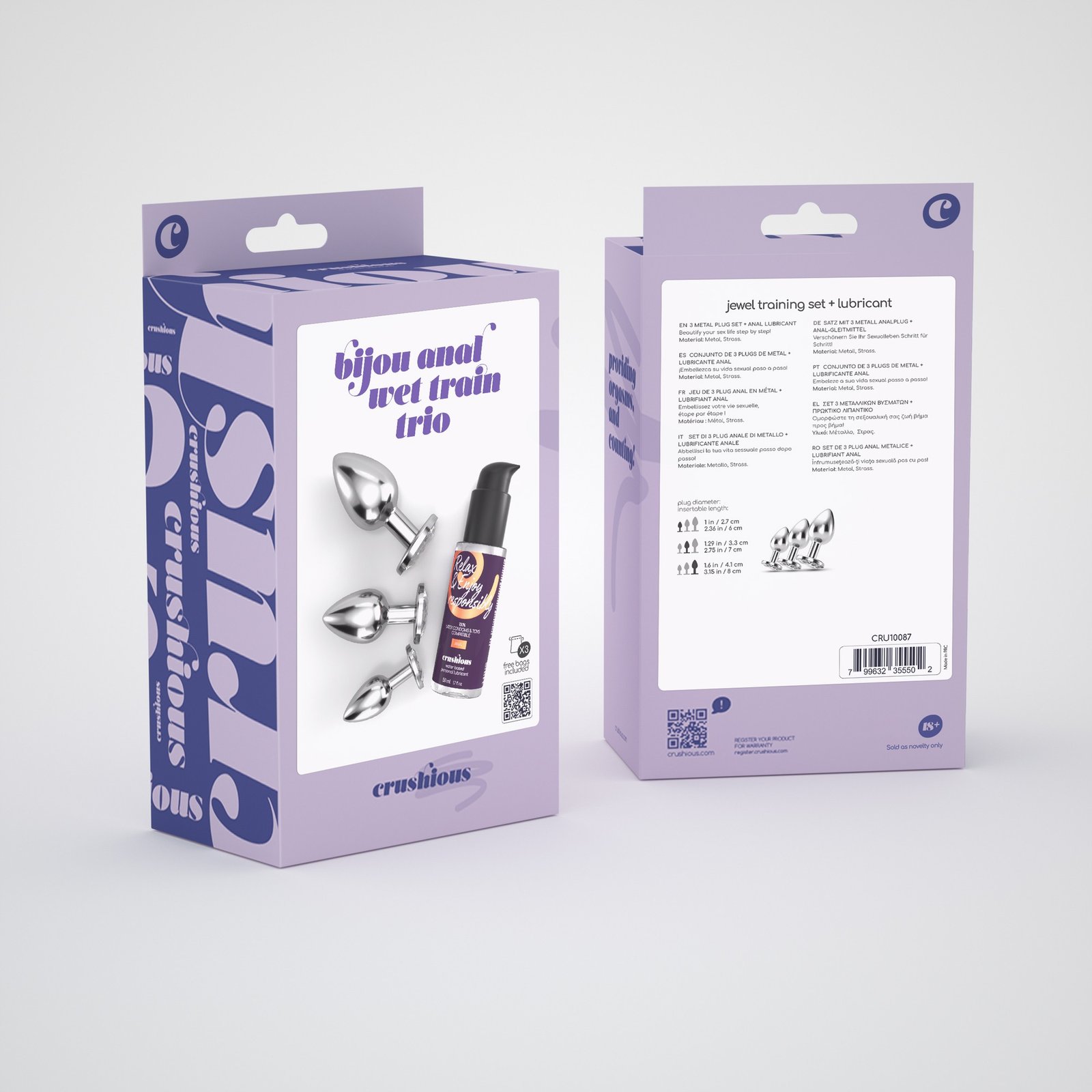 "BIJOU ANAL WET TRAIN TRIO CRUSHIOUS TRANSPARENTE" - Image 7