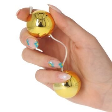 "BOLAS VAGINAIS CANDY BALLS LUX DOURADAS"