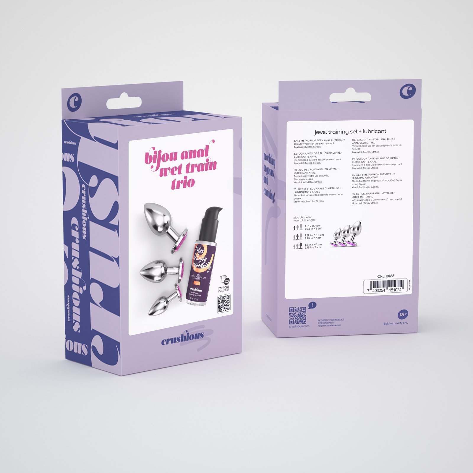 "BIJOU ANAL WET TRAIN TRIO CRUSHIOUS ROSA" - Image 5