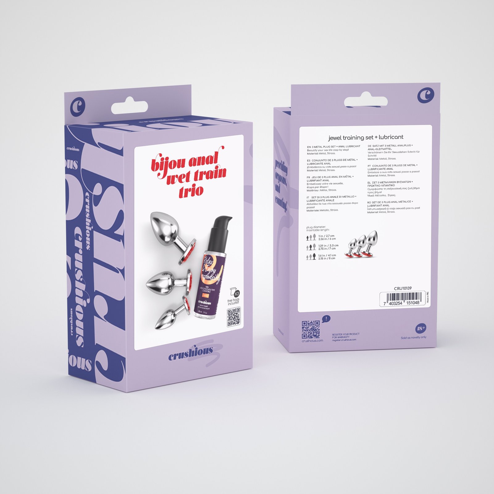 "BIJOU ANAL WET TRAIN TRIO CRUSHIOUS VERMELHO" - Image 6