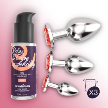 "BIJOU ANAL WET TRAIN TRIO CRUSHIOUS VERMELHO"
