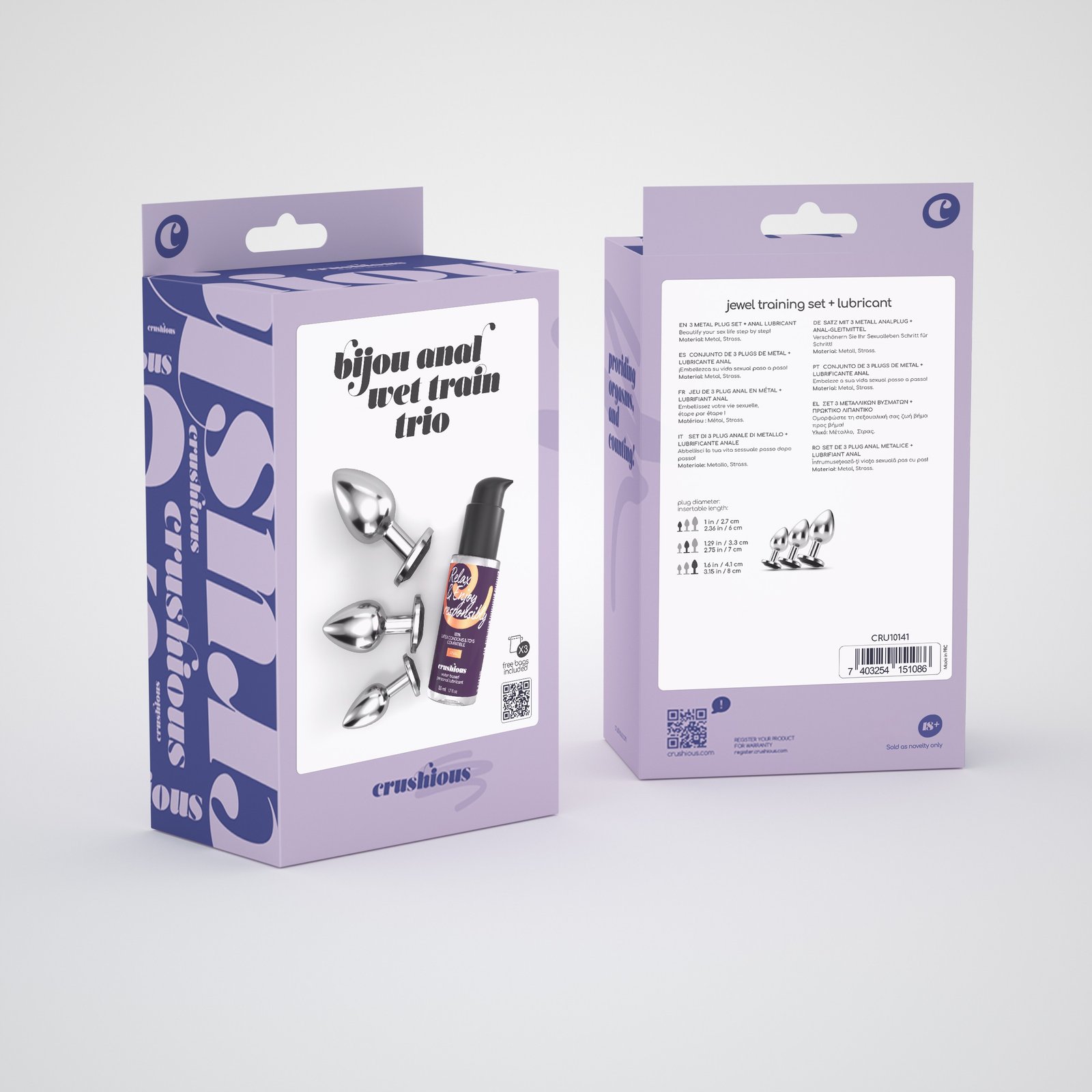 "BIJOU ANAL WET TRAIN TRIO CRUSHIOUS PRETO" - Image 6