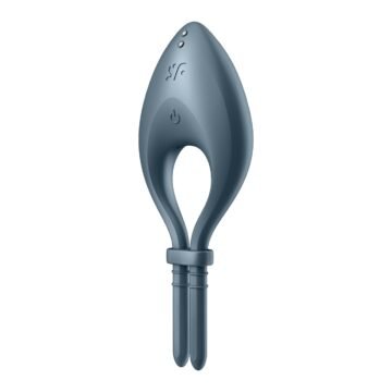"ANEL VIBRATÓRIO BULLSEYE COM APP SATISFYER AZUL ESCURO"