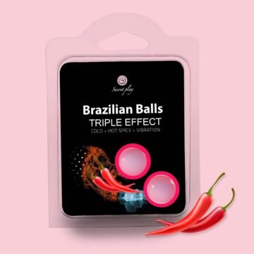 "BOLAS LUBRIFICANTES BRAZILIAN BALLS EFEITO TRIPLO 2 X 4GR"