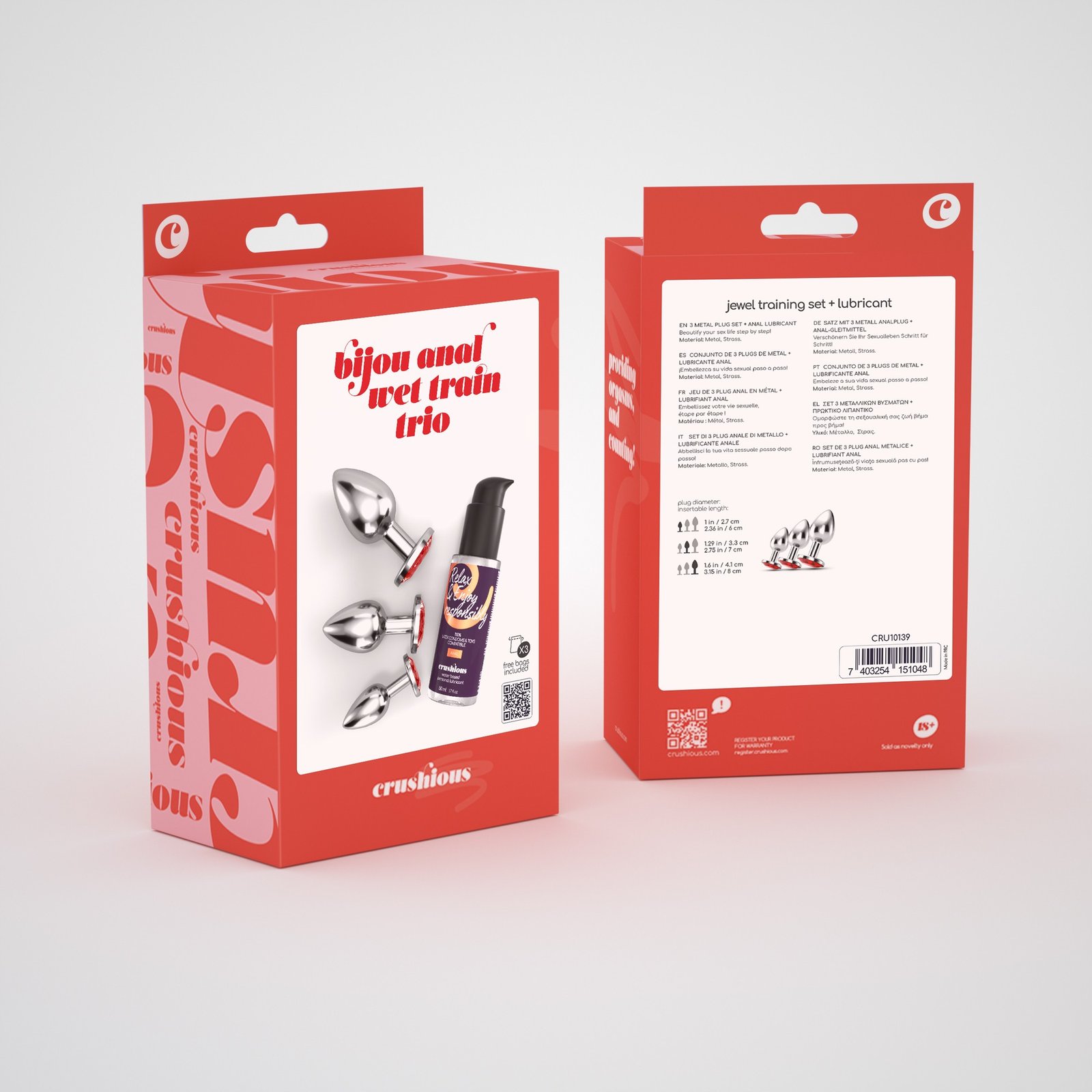 "BIJOU ANAL WET TRAIN TRIO CRUSHIOUS VERMELHO" - Image 8