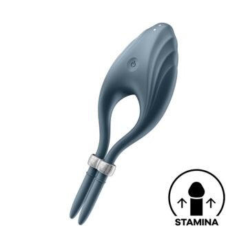 "ANEL VIBRATÓRIO DUELIST SATISFYER AZUL ESCURO"