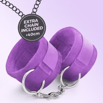 "ALGEMAS DE VELCRO TOUGH LOVE COM CORRENTE DE 40CM EXTRA CRUSHIOUS ROXO"