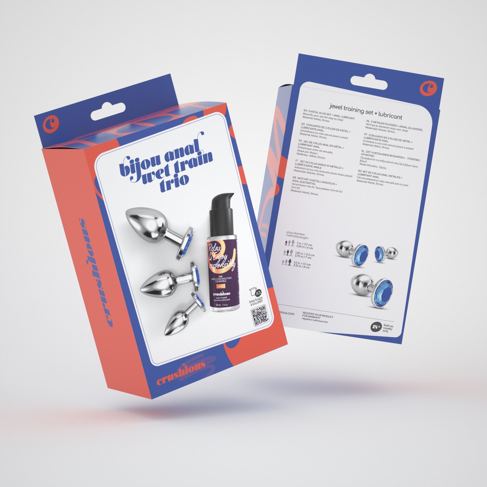 "BIJOU ANAL WET TRAIN TRIO CRUSHIOUS AZUL" - Image 9