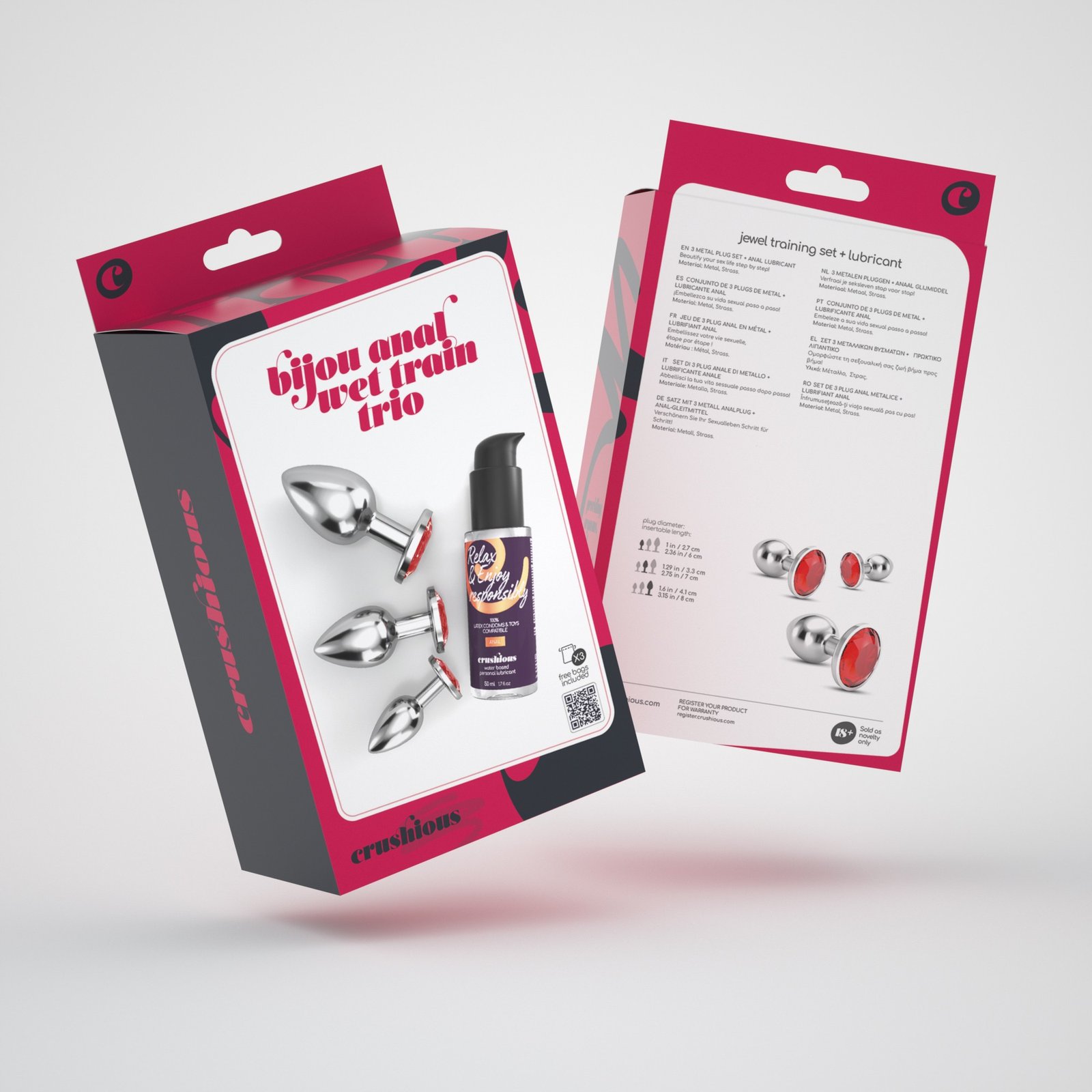 "BIJOU ANAL WET TRAIN TRIO CRUSHIOUS VERMELHO" - Image 9