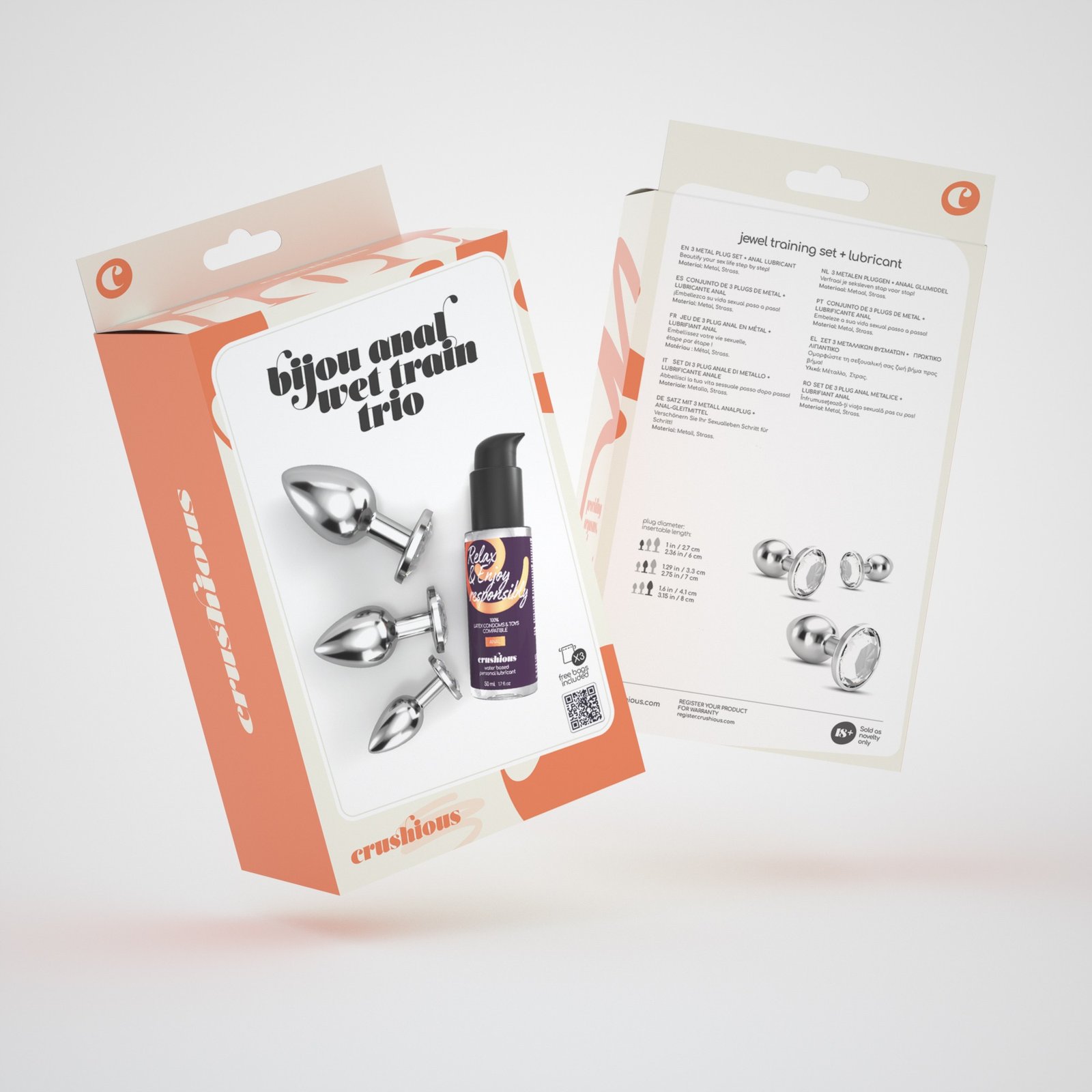 "BIJOU ANAL WET TRAIN TRIO CRUSHIOUS TRANSPARENTE" - Image 8