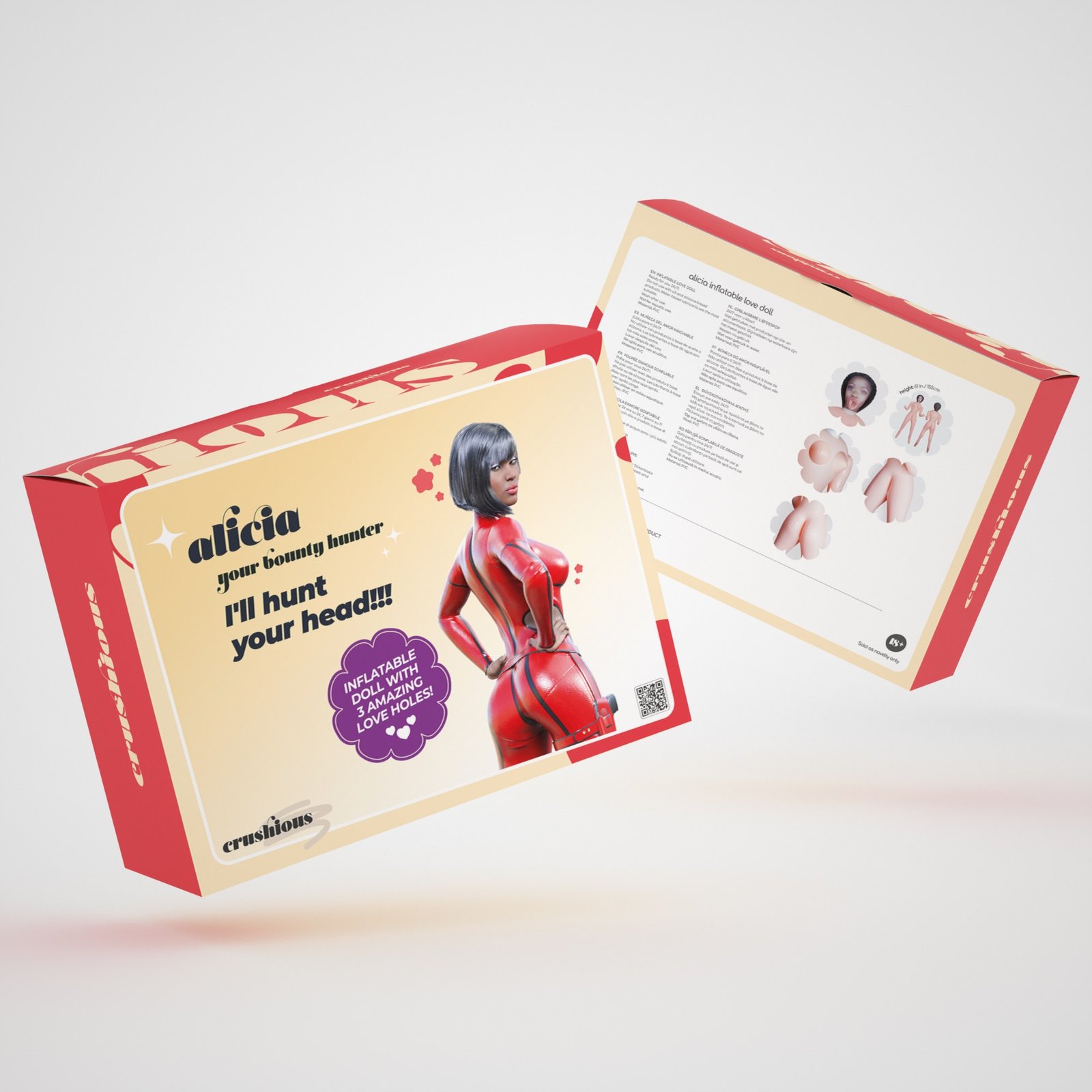 "ALICIA A CAÇA RECOMPENSAS BONECA INSUFLÁVEL MULATA CRUSHIOUS" - Image 10