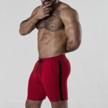 "CALÇÃO SIDE STRIP SHORT VERMELHO LOCKER GEAR"