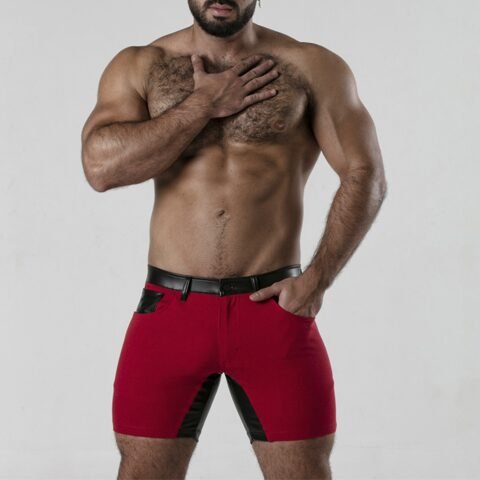"CALÇÃO PERNEIRA 5 POCKET CHAP SHORT VERMELHO LOCKER GEAR"