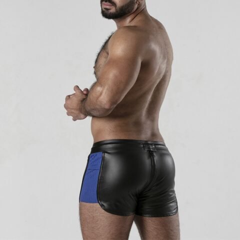 "CALÇÃO PERNEIRA 2 WAY ZIPPER CONTRAST SHORT AZUL LOCKER GEAR"
