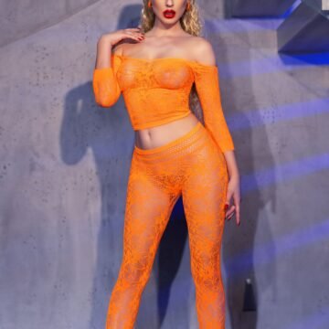 "CONJUNTO CR-4661 LARANJA CHILIROSE"