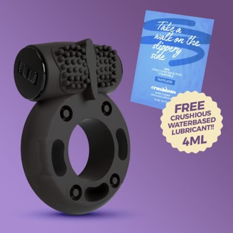 "ANEL PARA O PÉNIS COM BALA VIBRATÓRIA BOOSTER CRUSHIOUS"