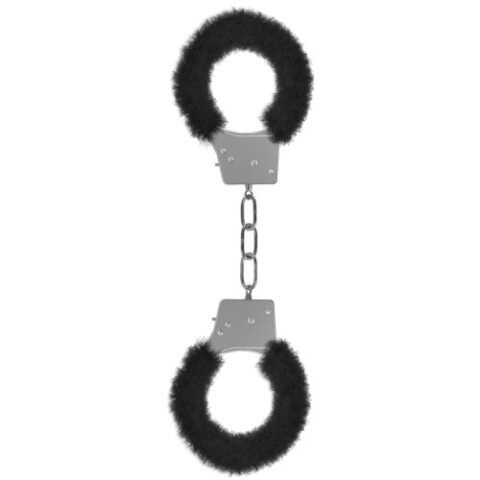 "ALGEMAS COM PELUCHE BEGINNER'S FURRY HANDCUFFS PRETAS"