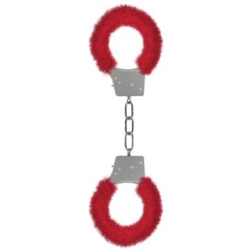 "ALGEMAS COM PELUCHE BEGINNER'S FURRY HANDCUFFS VERMELHAS"