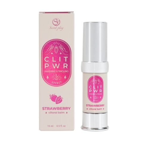 "CLIT PWR - BÁLSAMO PARA CLÍTORIS DE MORANGO 15ML SECRET PLAY"