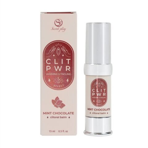 "CLIT PWR - BÁLSAMO PARA CLÍTORIS COM MENTA E CHOCOLATE 15ML SECRET PLAY"