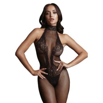 "CATSUIT FISHNET AND LACE LE DÉSIR"