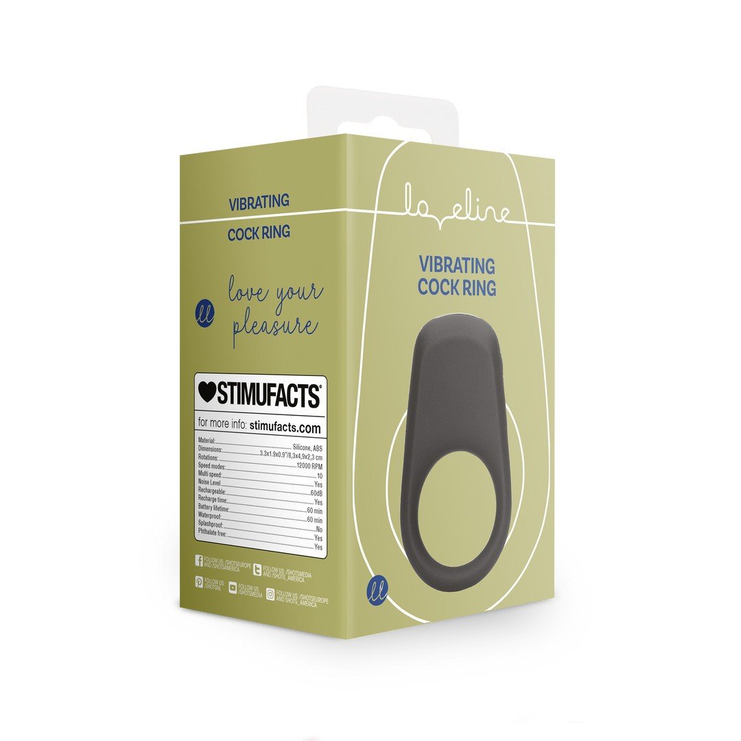 "ANÉL PARA O PÉNIS COM VIBRAÇÃO LICORICE BLACK LOVELINE" - Image 2