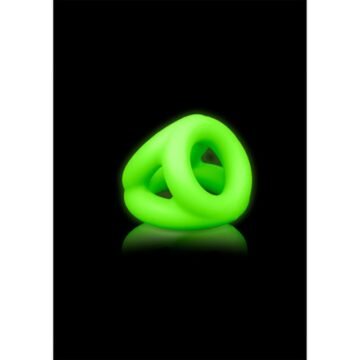 "ANEL PARA O PÉNIS E TESTÍCULOS FLUORESCENTE GLOW IN THE DARK OUCH!"