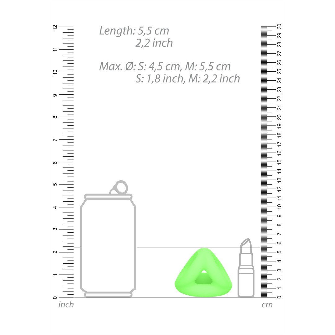 "ANEL PARA O PÉNIS E TESTÍCULOS FLUORESCENTE GLOW IN THE DARK OUCH!" - Image 5