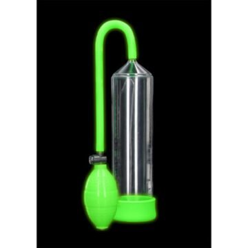 "BOMBA PARA O PÉNIS FLUORESCENTE CLASSIC PUMP GLOW IN THE DARK OUCH!"