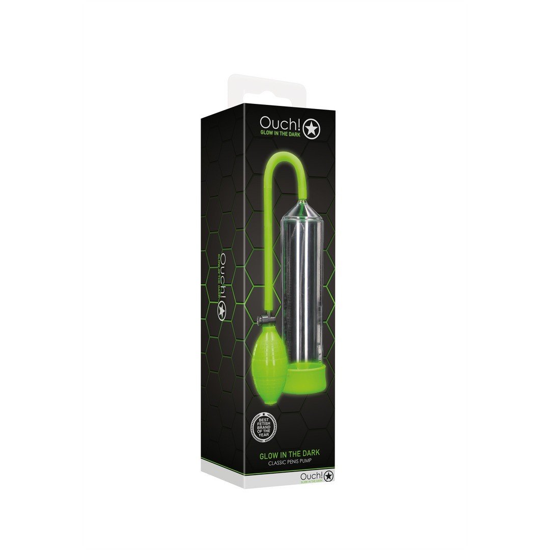 "BOMBA PARA O PÉNIS FLUORESCENTE CLASSIC PUMP GLOW IN THE DARK OUCH!" - Image 2
