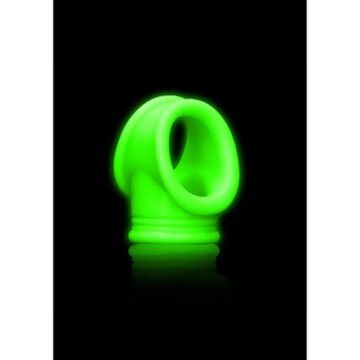 "ANEL PARA O PÉNIS E TESTICULOS FLUORESCENTE GLOW IN THE DARK OUCH!"